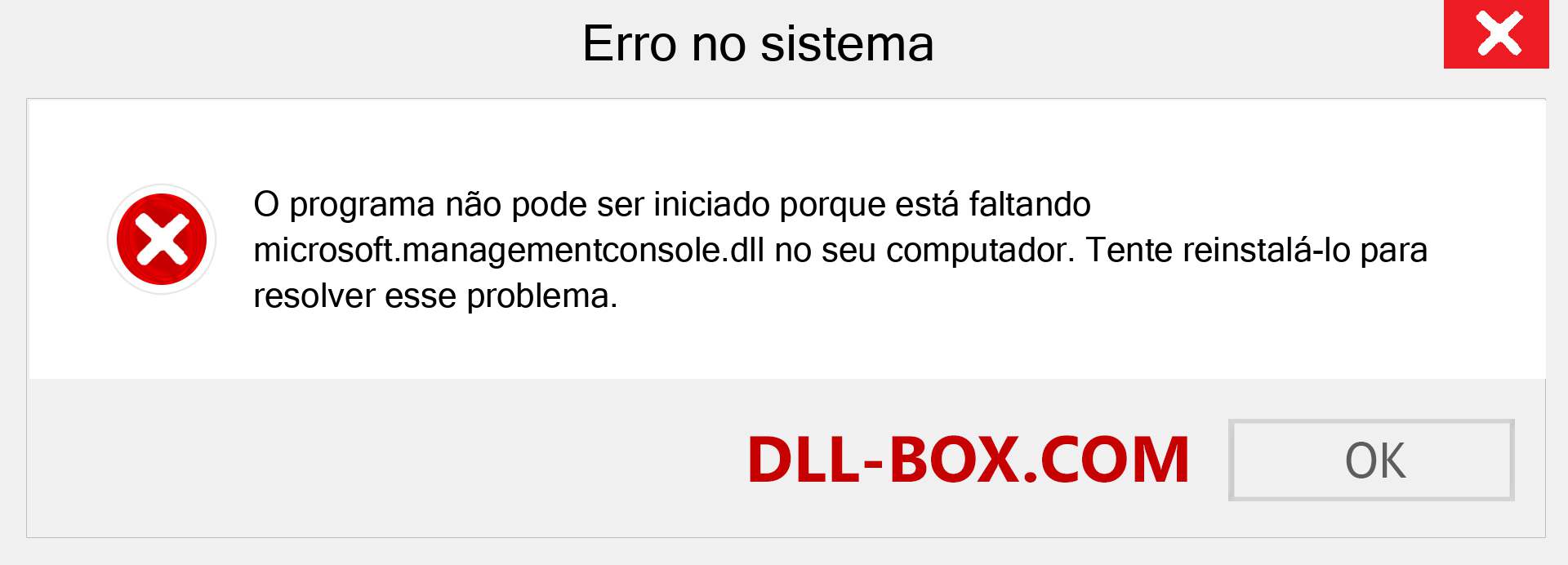 Arquivo microsoft.managementconsole.dll ausente ?. Download para Windows 7, 8, 10 - Correção de erro ausente microsoft.managementconsole dll no Windows, fotos, imagens